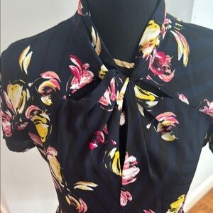 Banana Republic Navy Floral Dress